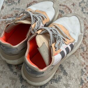 Adidas White and Orange Sneakers